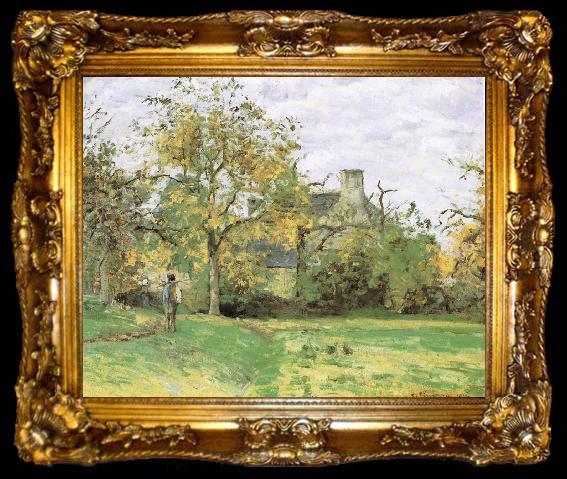 framed  Camille Pissarro House, ta009-2
